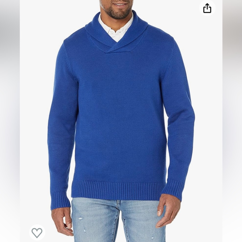 GoodThreads Men’s Soft Collar Mock Neck Pullover Shall Sweater - Size L